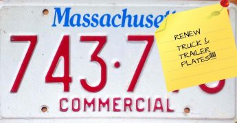 MA commercial license plate