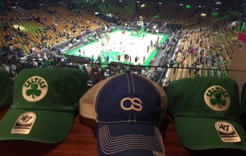 C&S insurance hat at a Boston Celtics game
