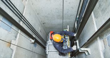 elevator repair in town hall building